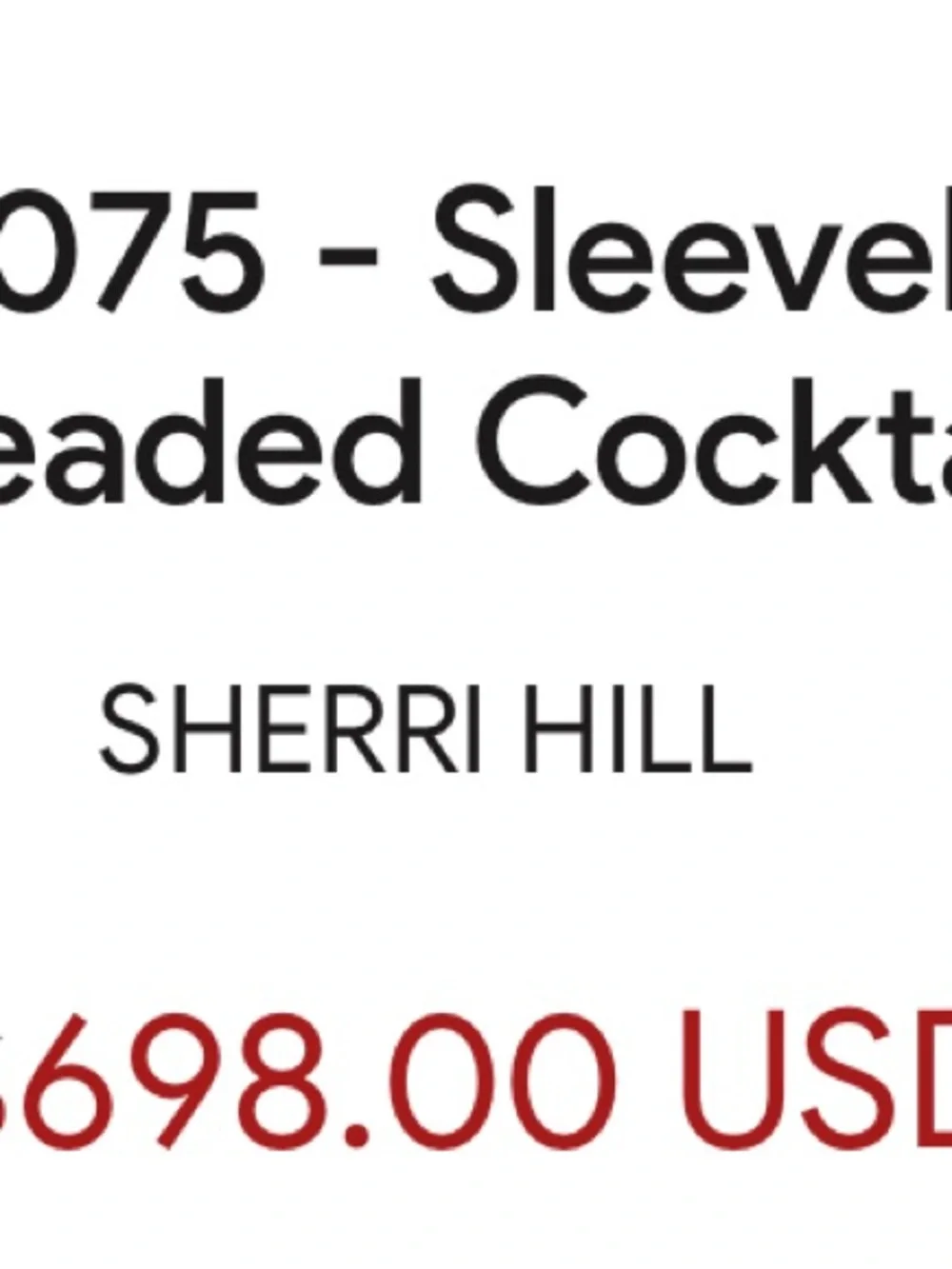 Sherri Hill White Mini Dress with Turquoise & Gold Butterfly Bodice